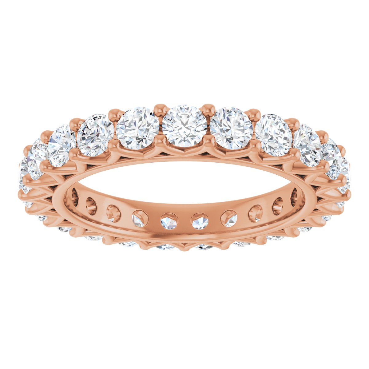 Round Crown Eternity Band