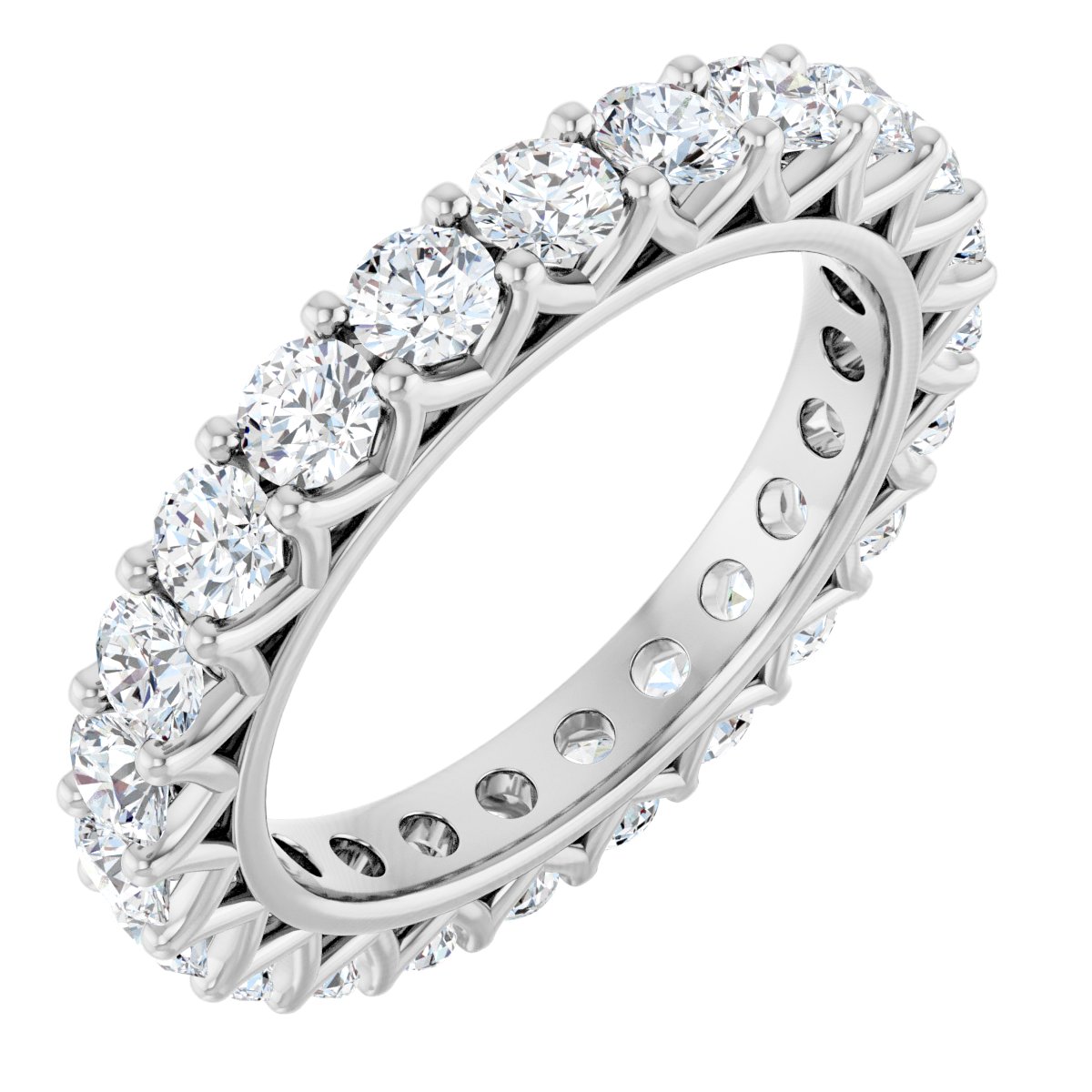 Round Crown Eternity Band