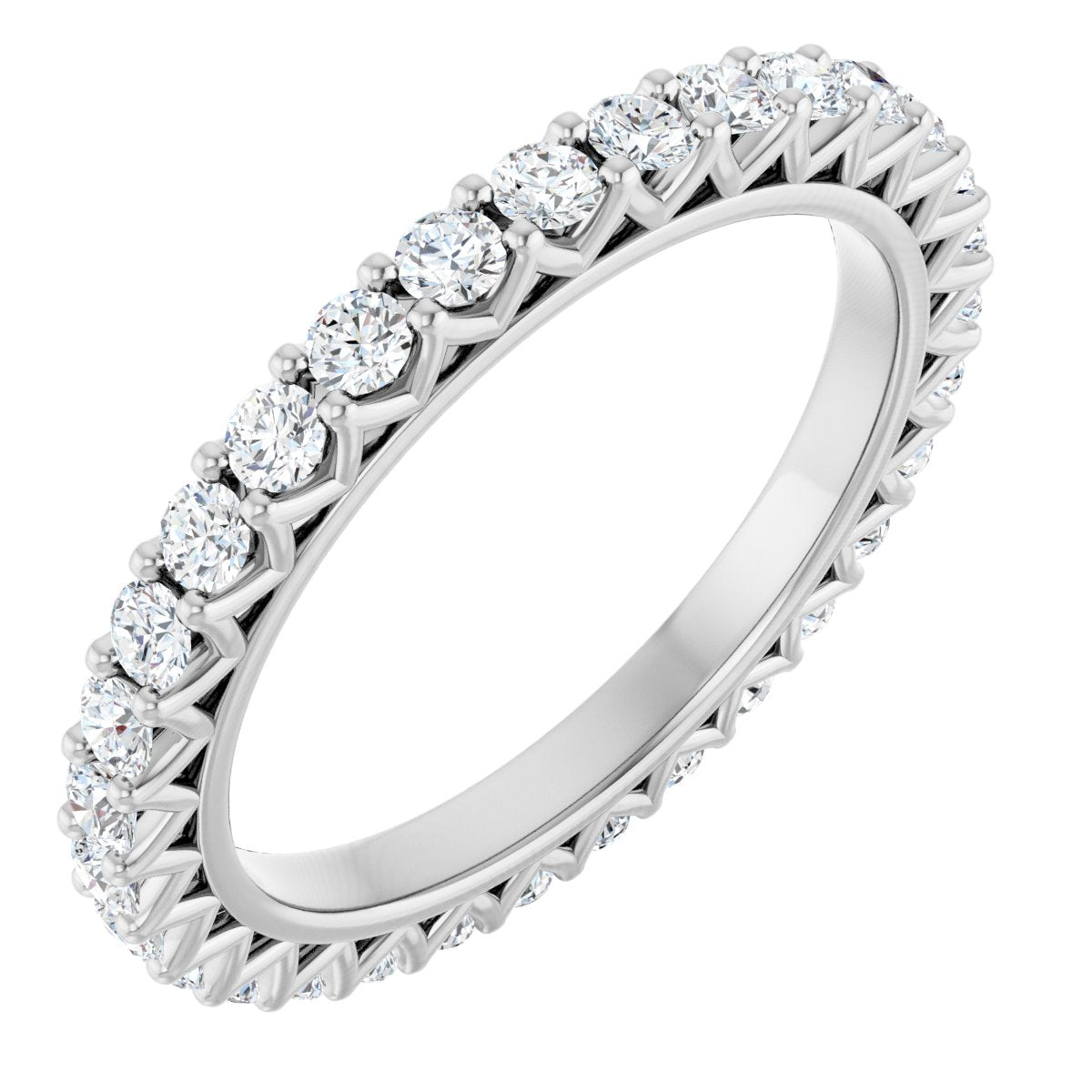 Round Crown Eternity Band
