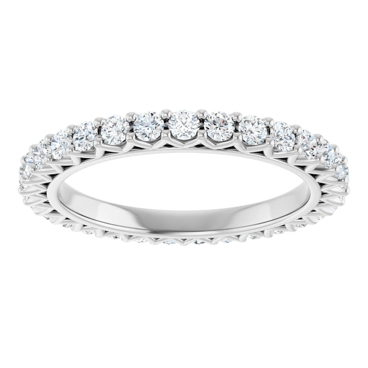 Round Crown Eternity Band