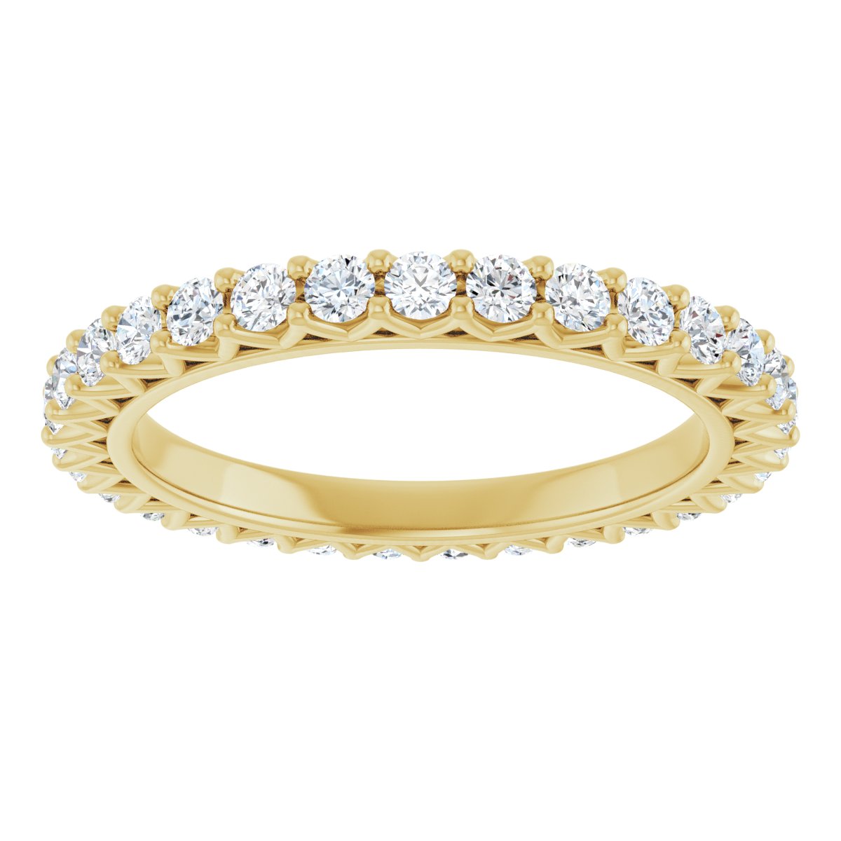 Round Crown Eternity Band