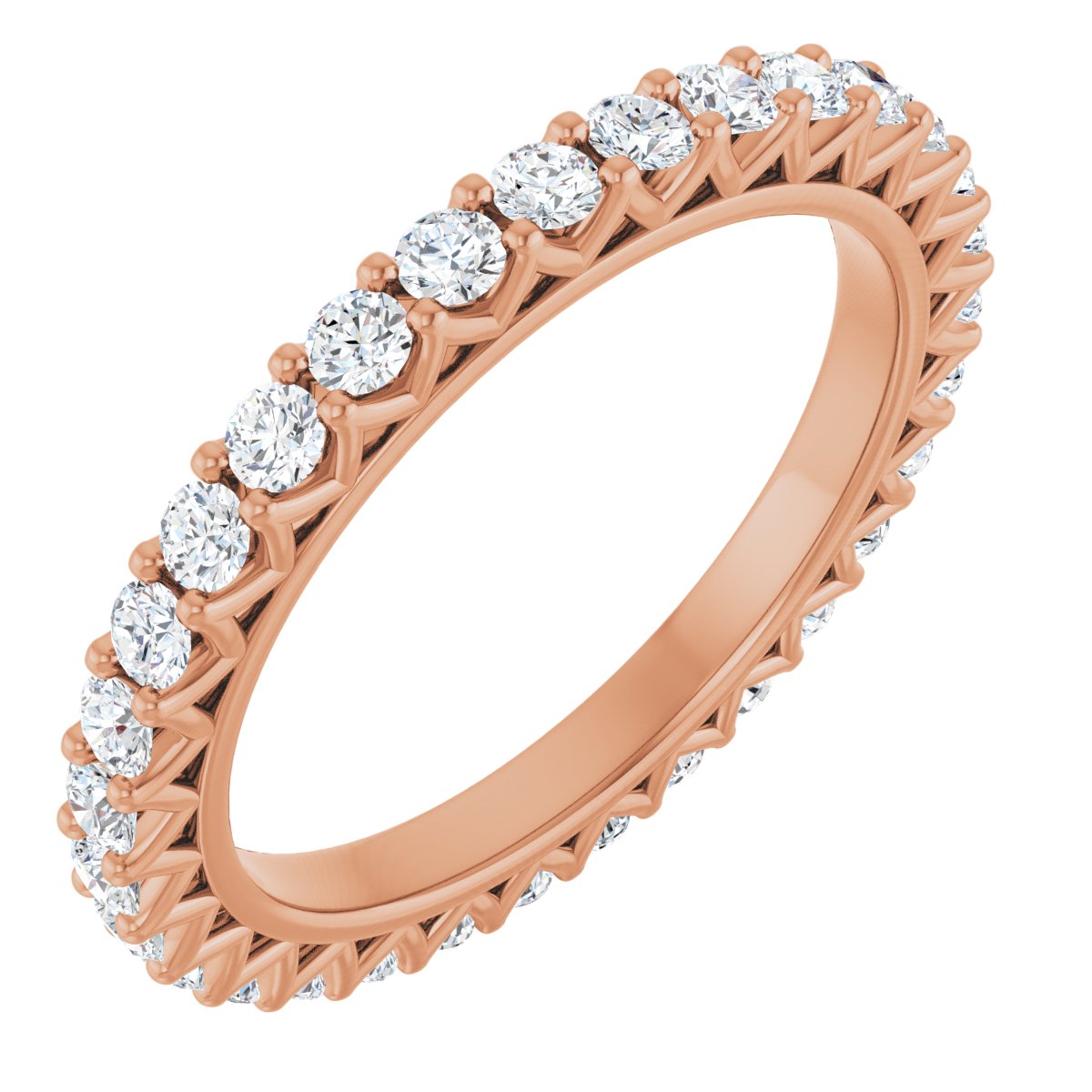 Round Crown Eternity Band