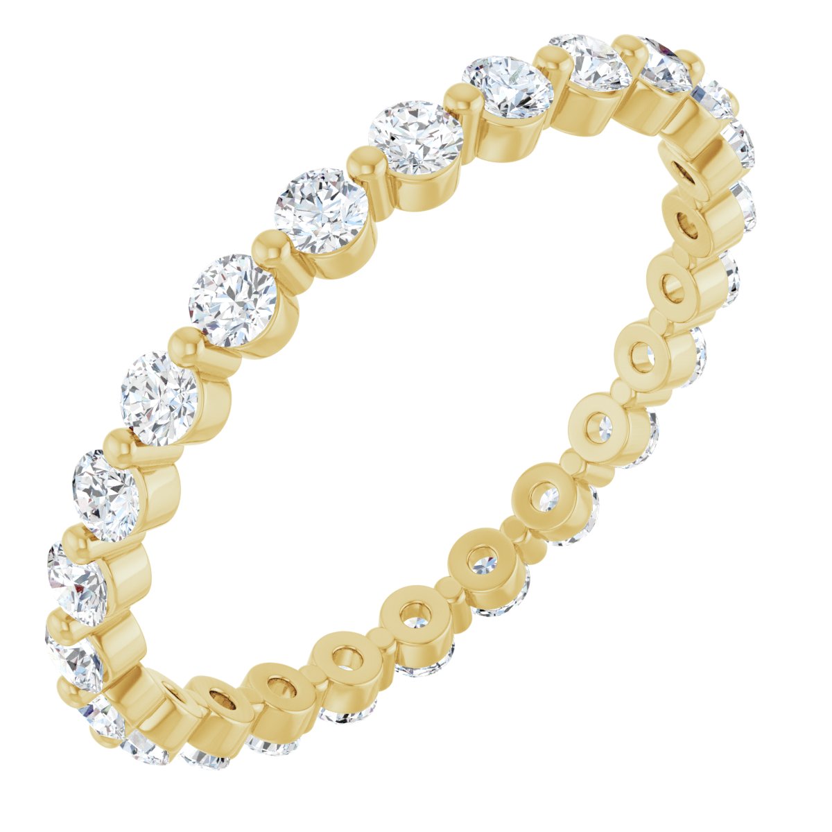 Round Link Eternity Band