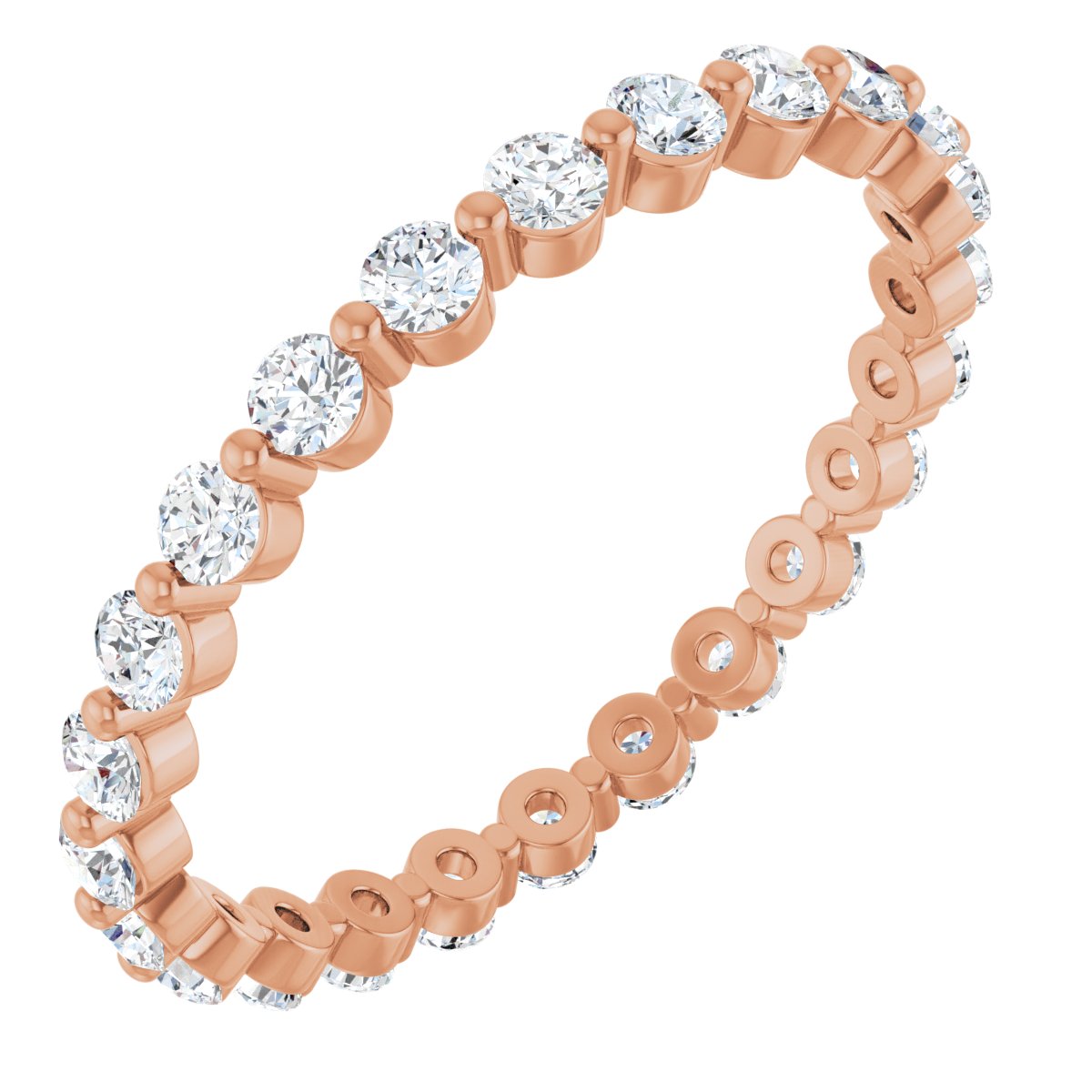 Round Link Eternity Band