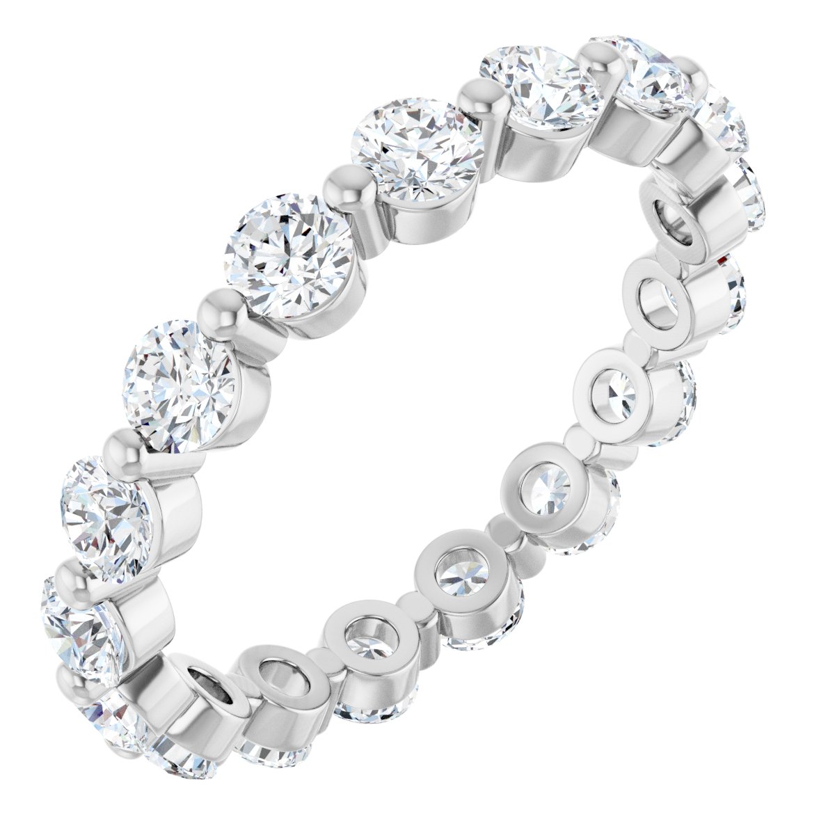 Round Link Eternity Band