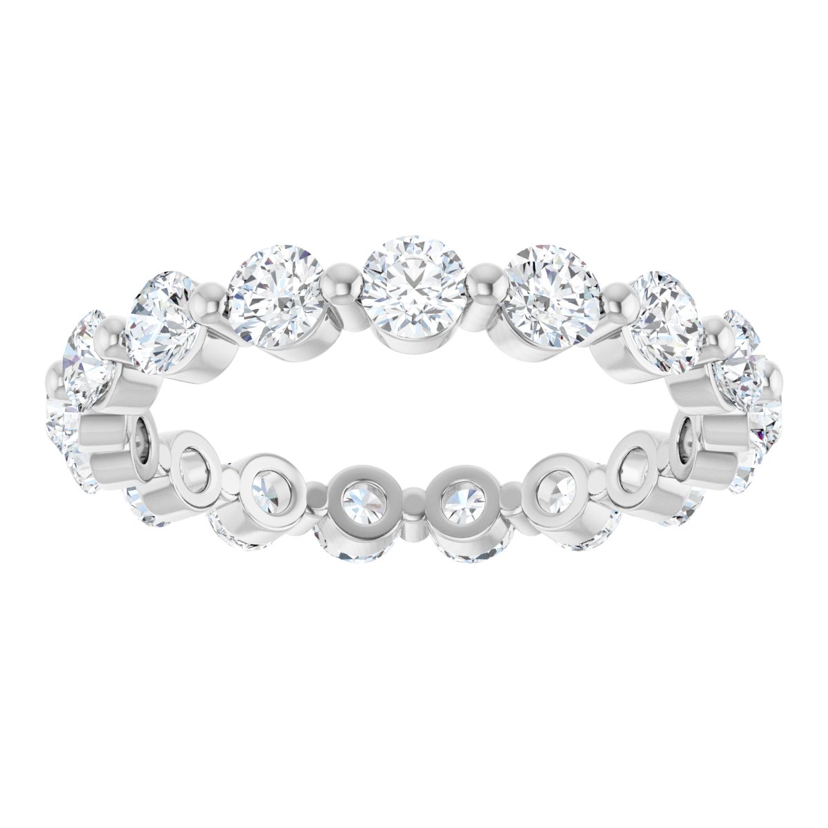 Round Link Eternity Band