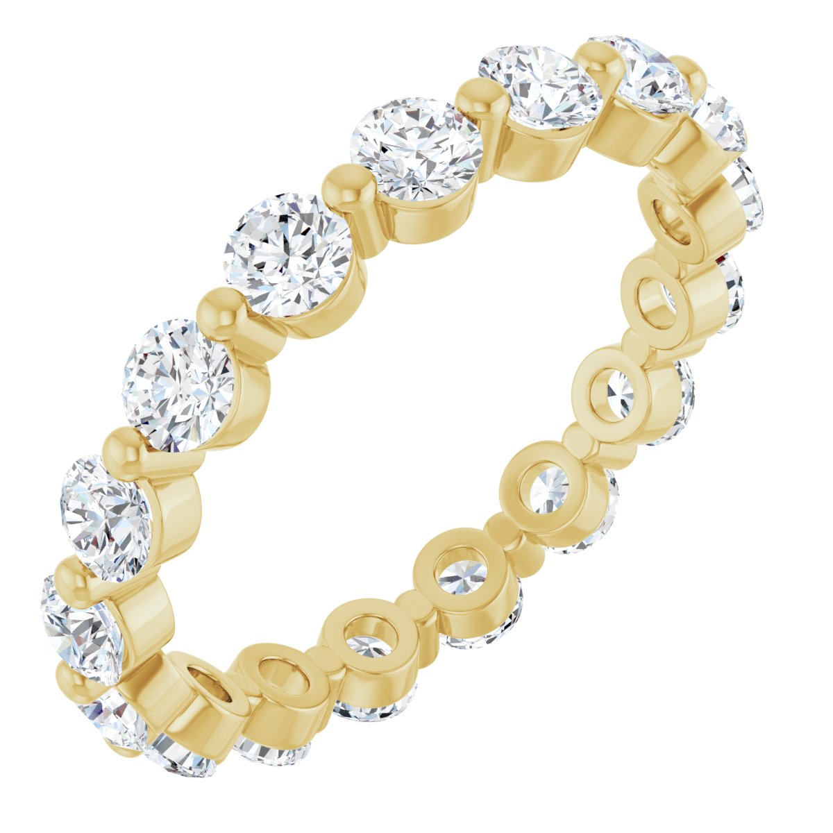 Round Link Eternity Band