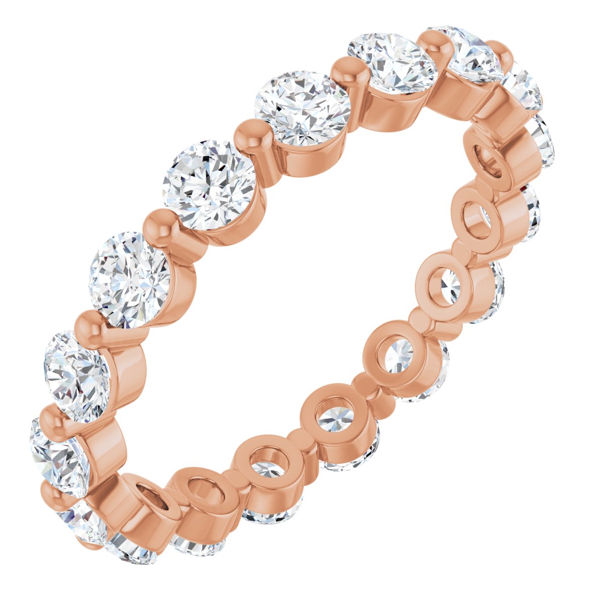 Round Link Eternity Band