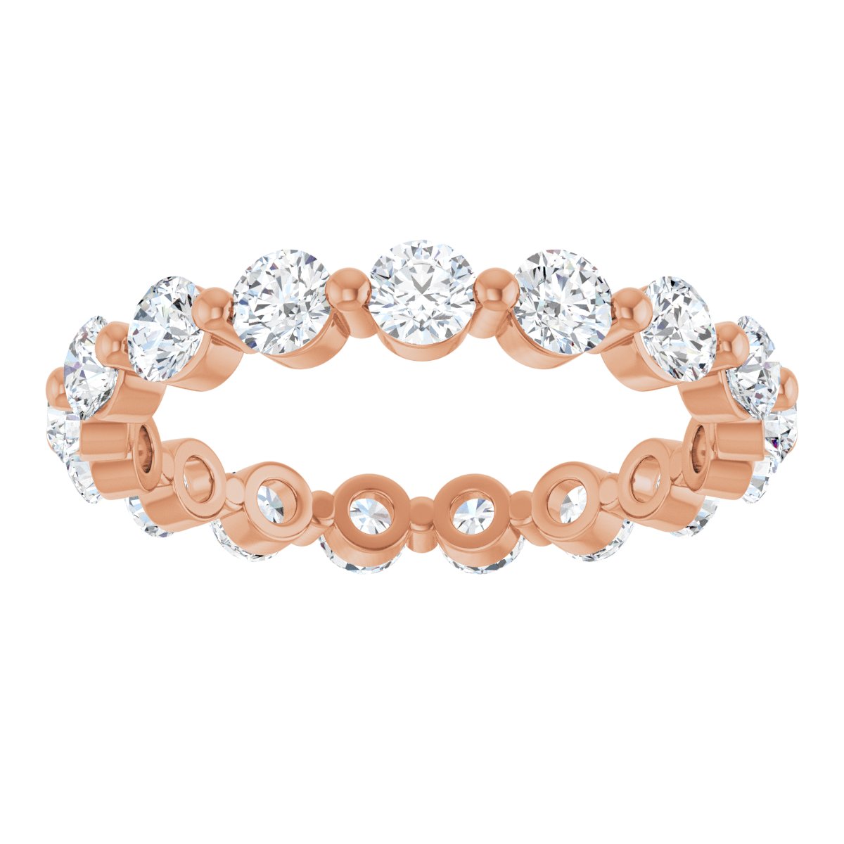 Round Link Eternity Band