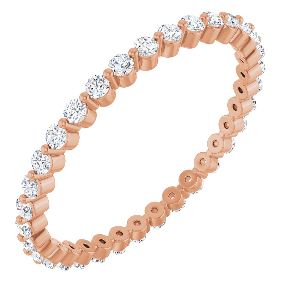 Round Link Eternity Band