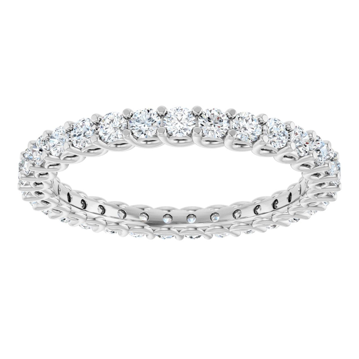 Scalloped Round Eternity Band
