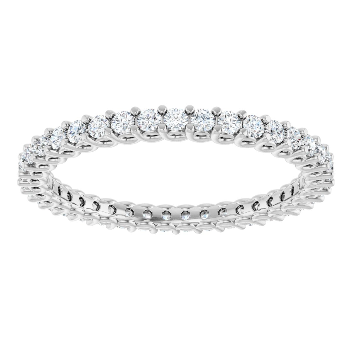 Scalloped Round Eternity Band