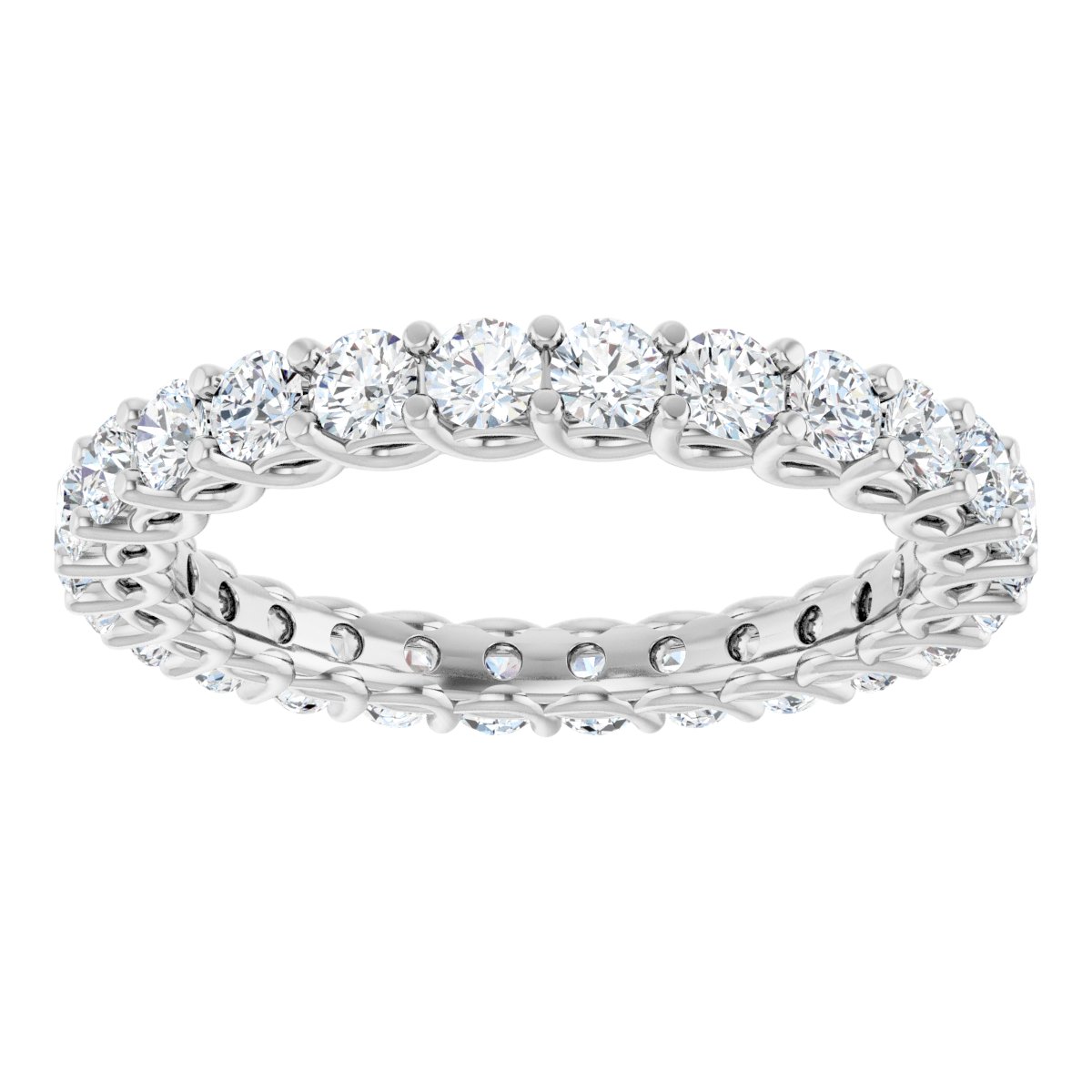 Scalloped Round Eternity Band