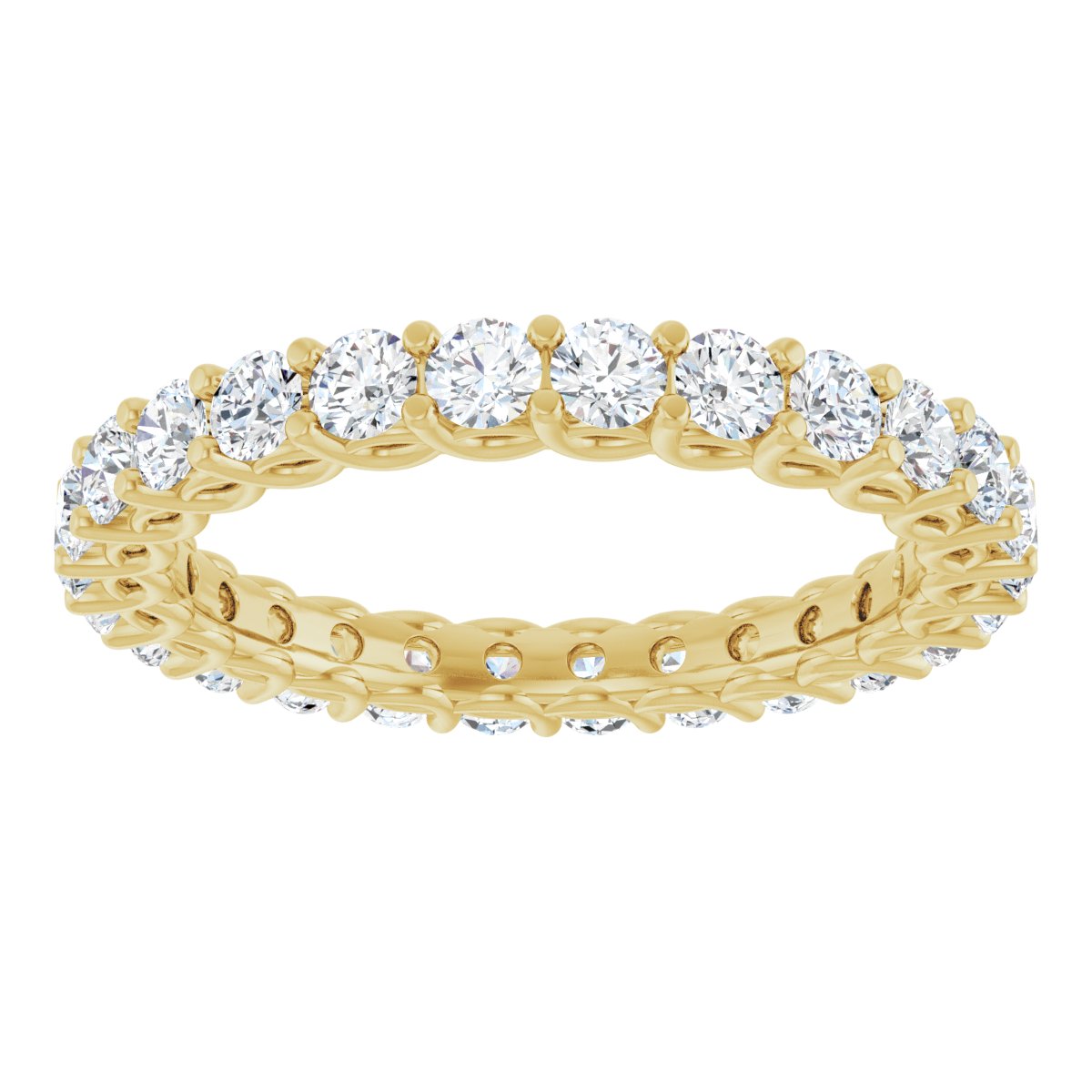 Scalloped Round Eternity Band
