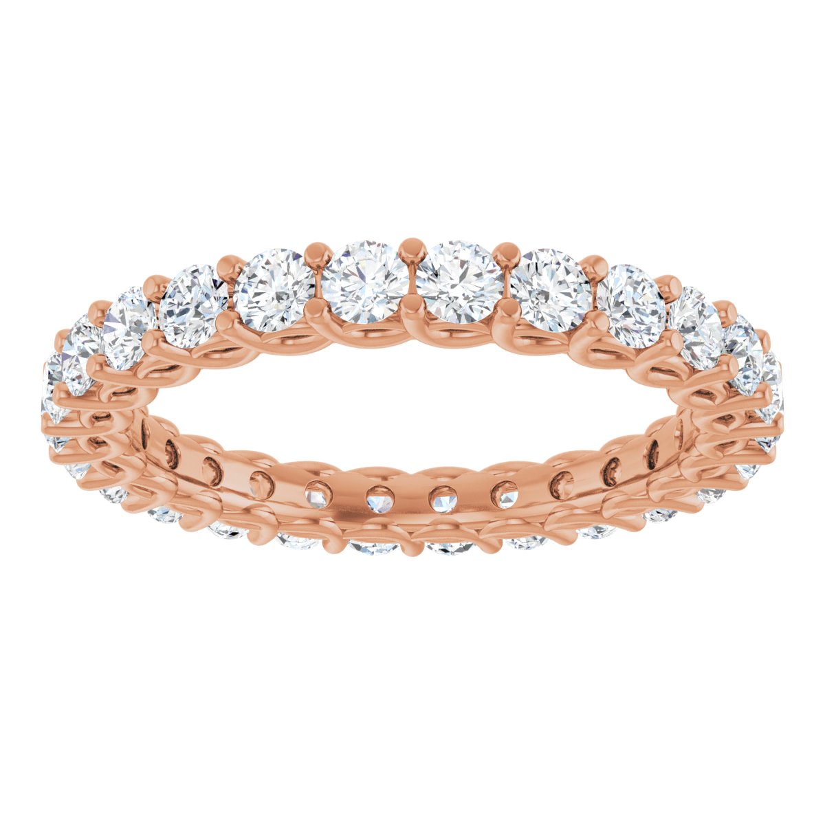 Scalloped Round Eternity Band