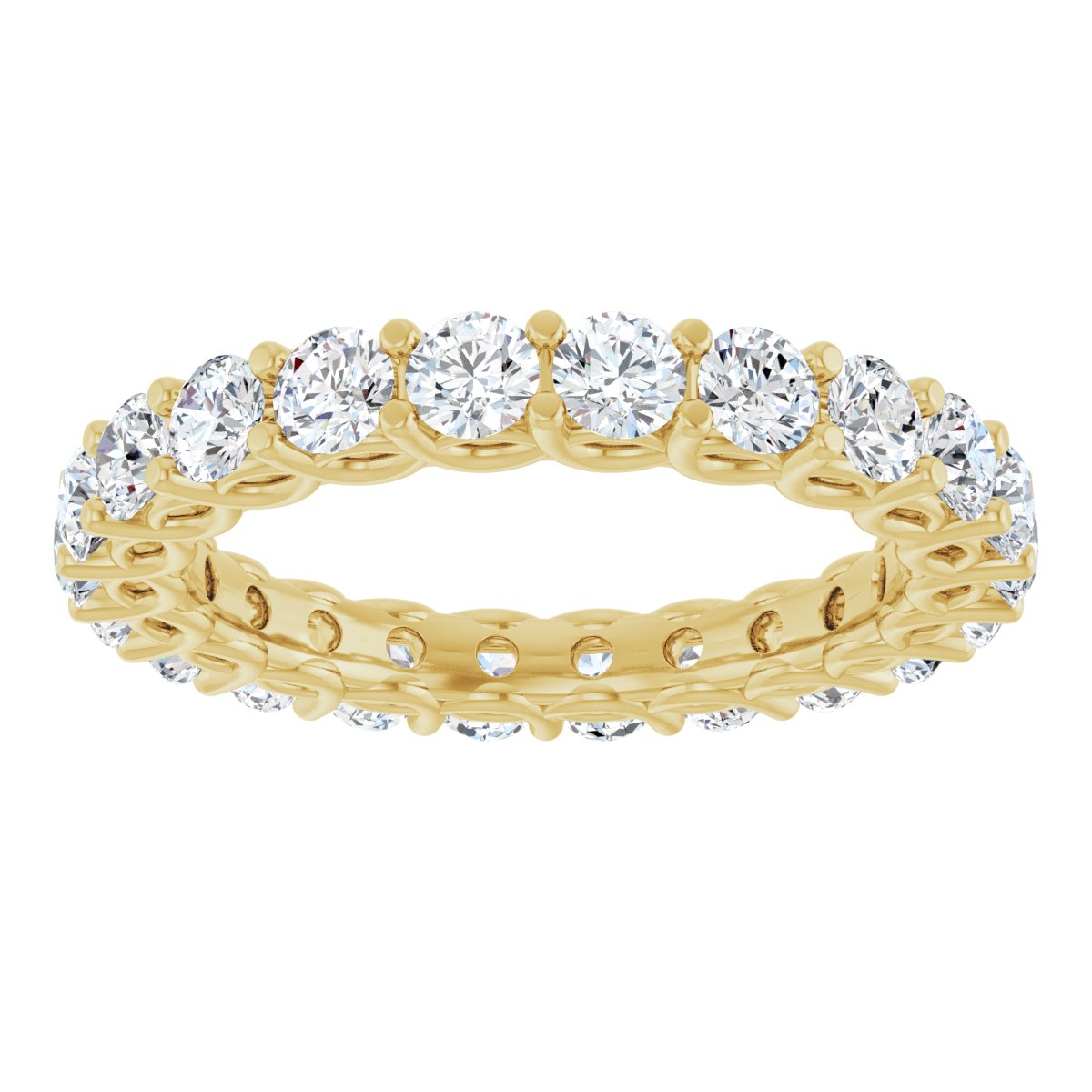 Scalloped Round Eternity Band