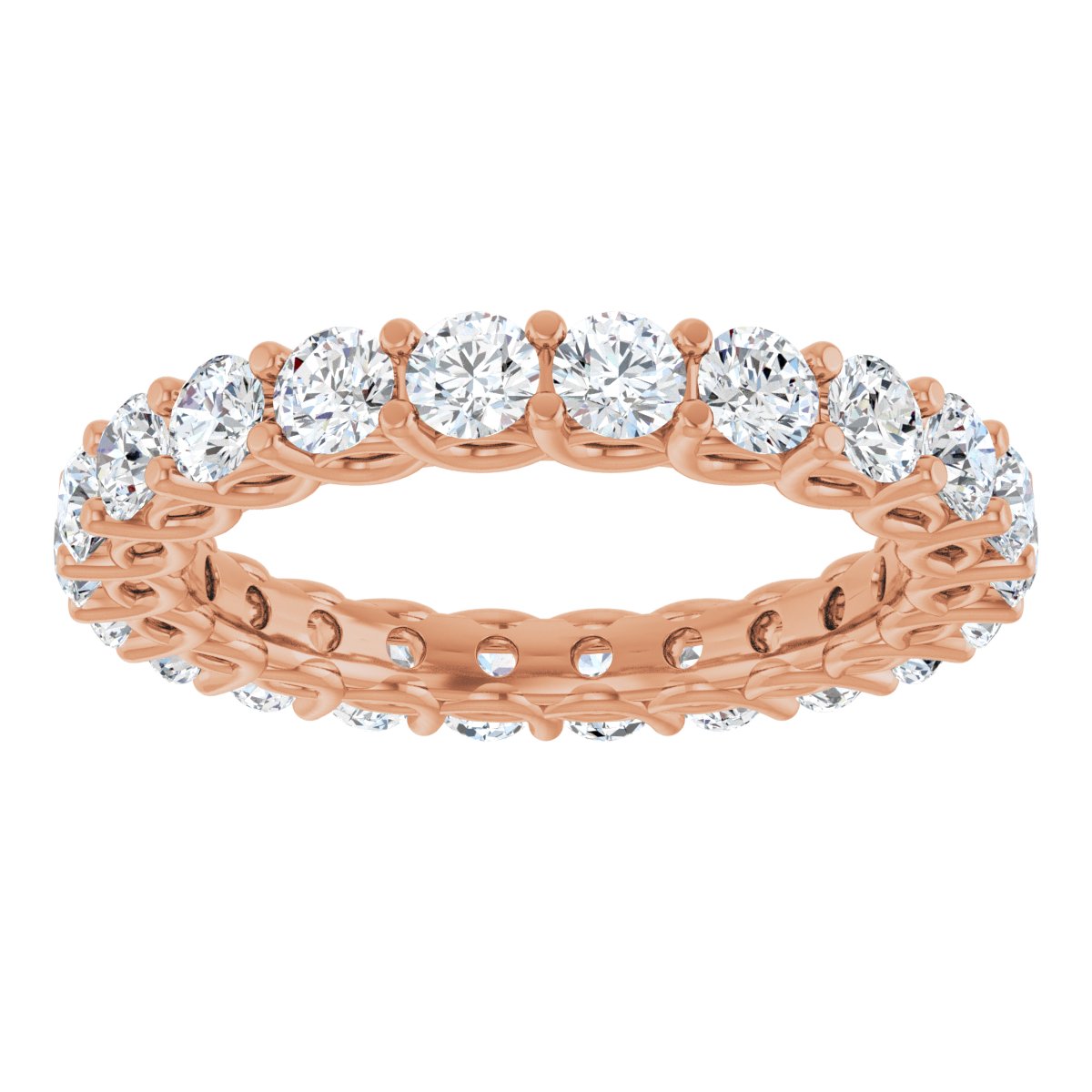 Scalloped Round Eternity Band