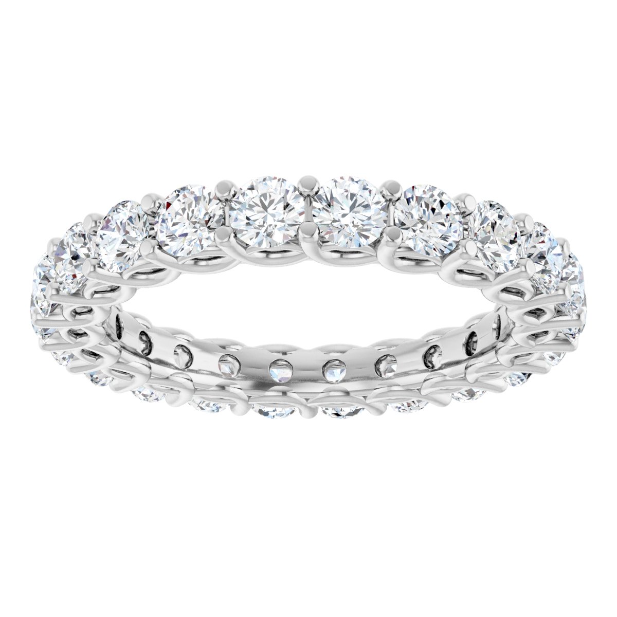 Scalloped Round Eternity Band