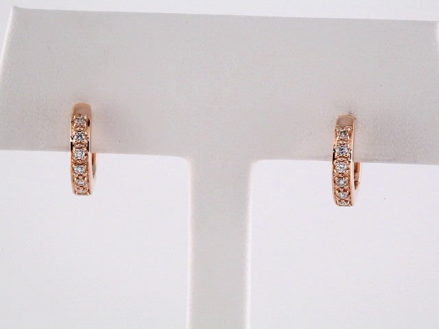 Accented Hoop Earrings - Natural Diamond