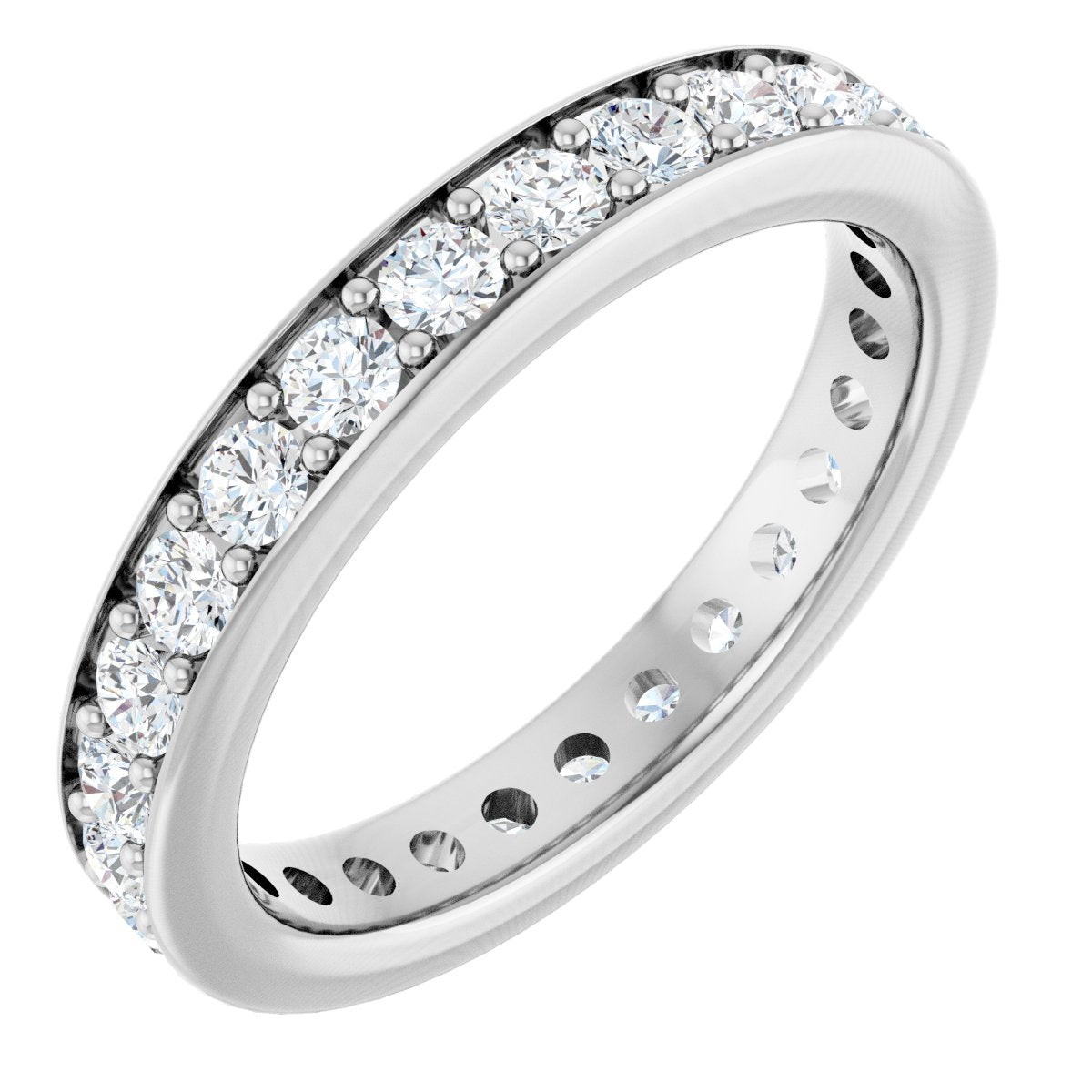 Slim Pave Diamond Eternity Band