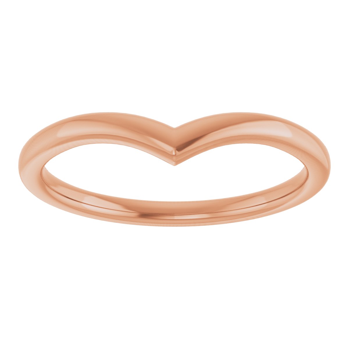 Slim Plain Contour Wedding Band