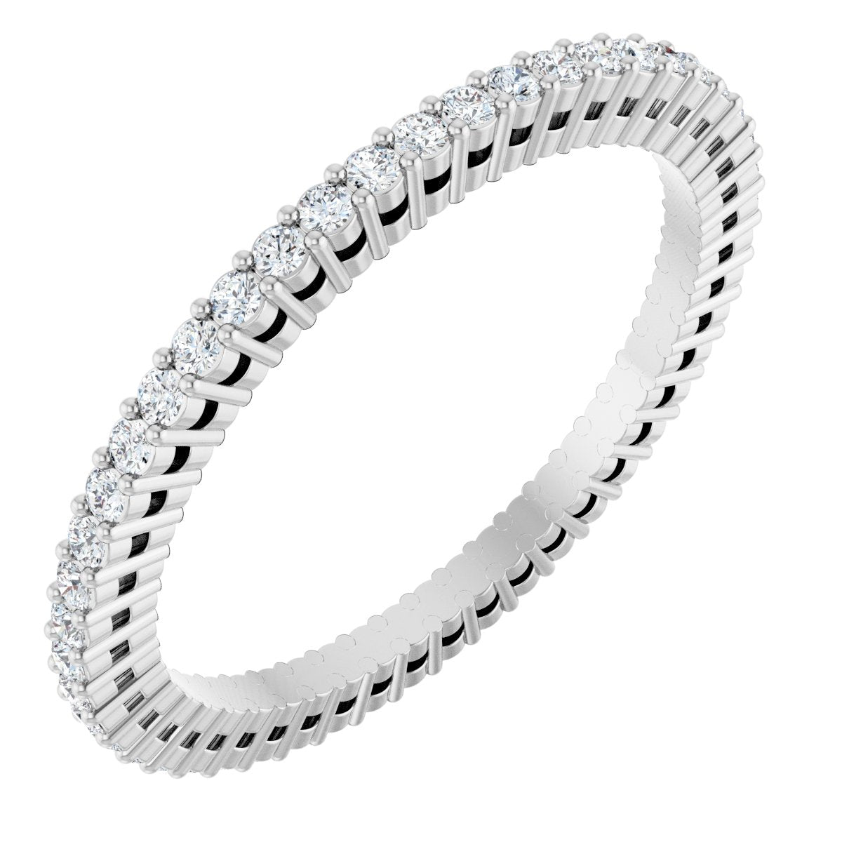 Structured Round Diamond Band