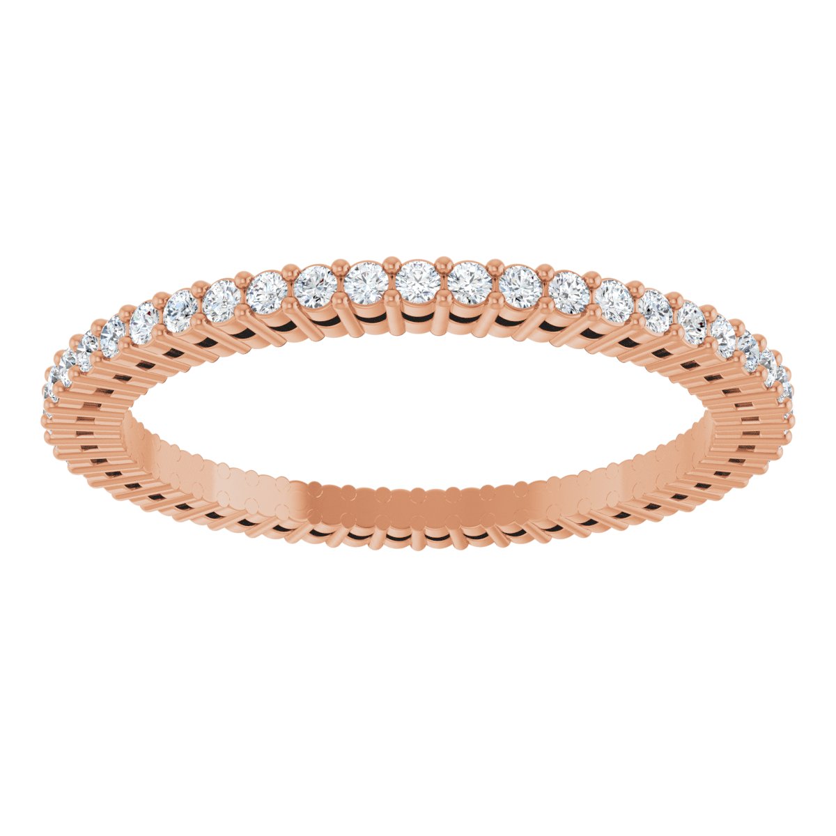 Structured Round Diamond Band