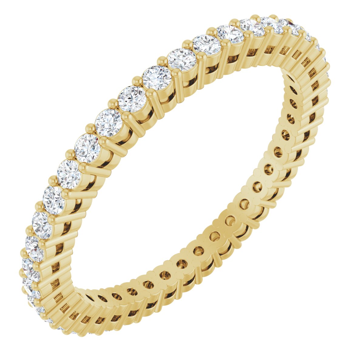 Structured Round Diamond Band