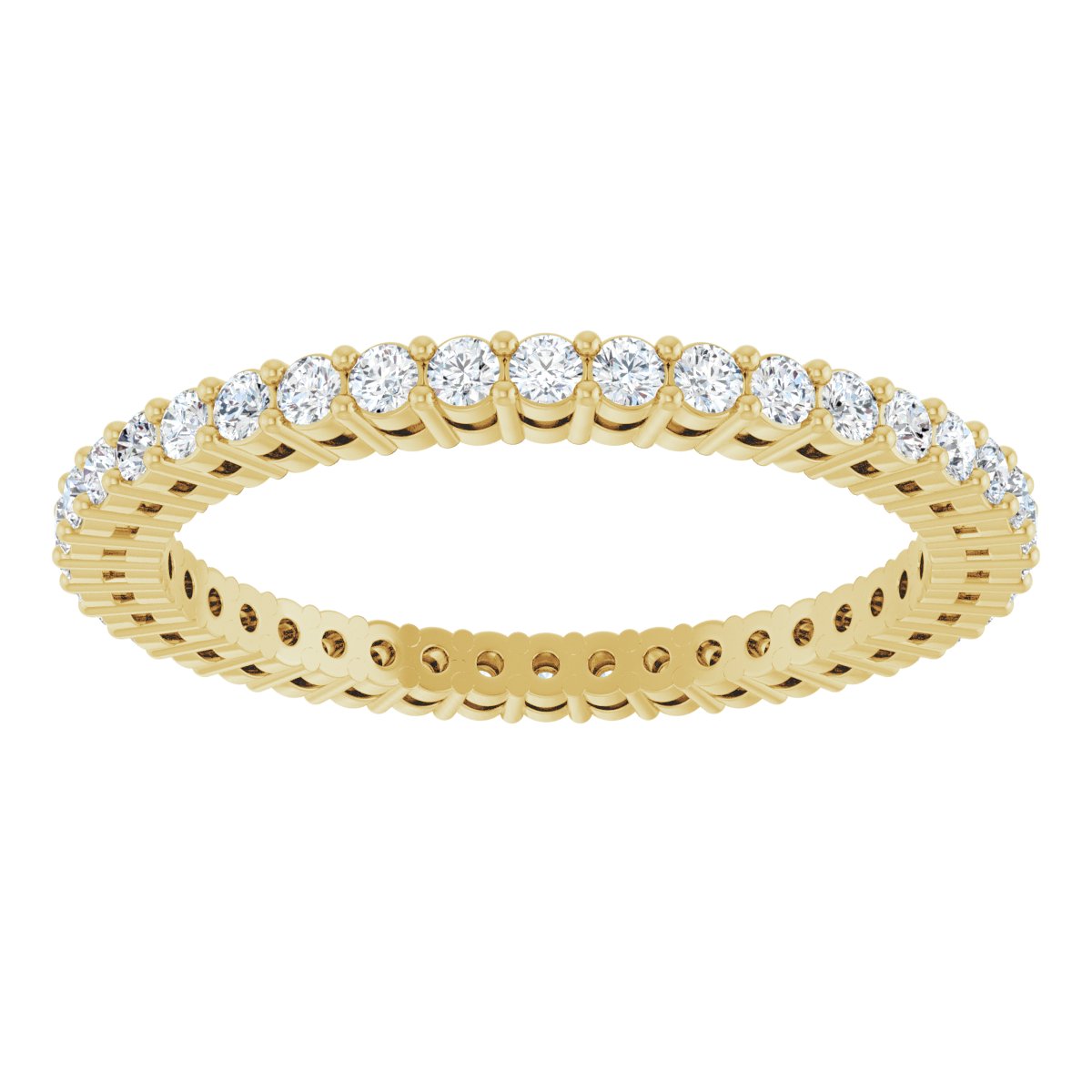 Structured Round Diamond Band
