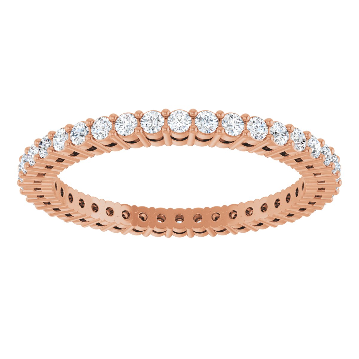 Structured Round Diamond Band