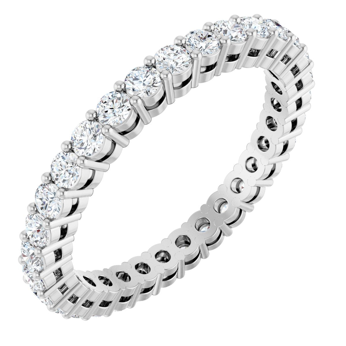 Structured Round Diamond Band