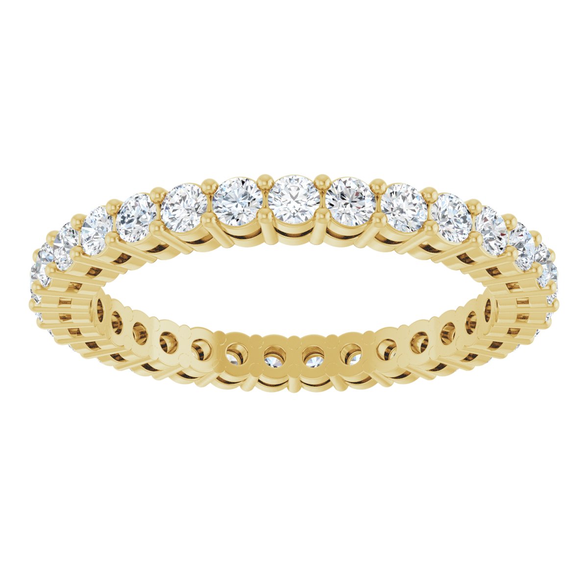 Structured Round Diamond Band