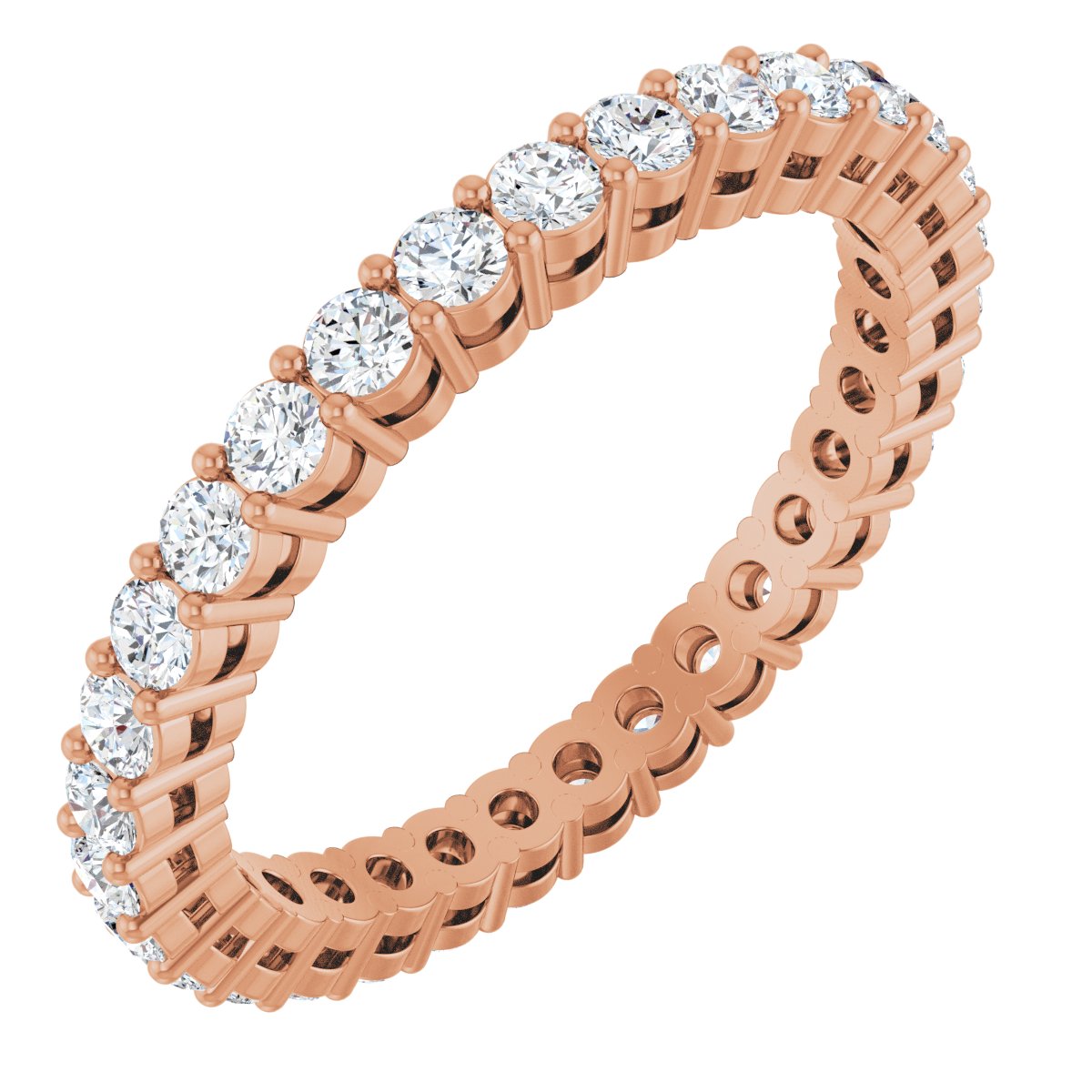 Structured Round Diamond Band