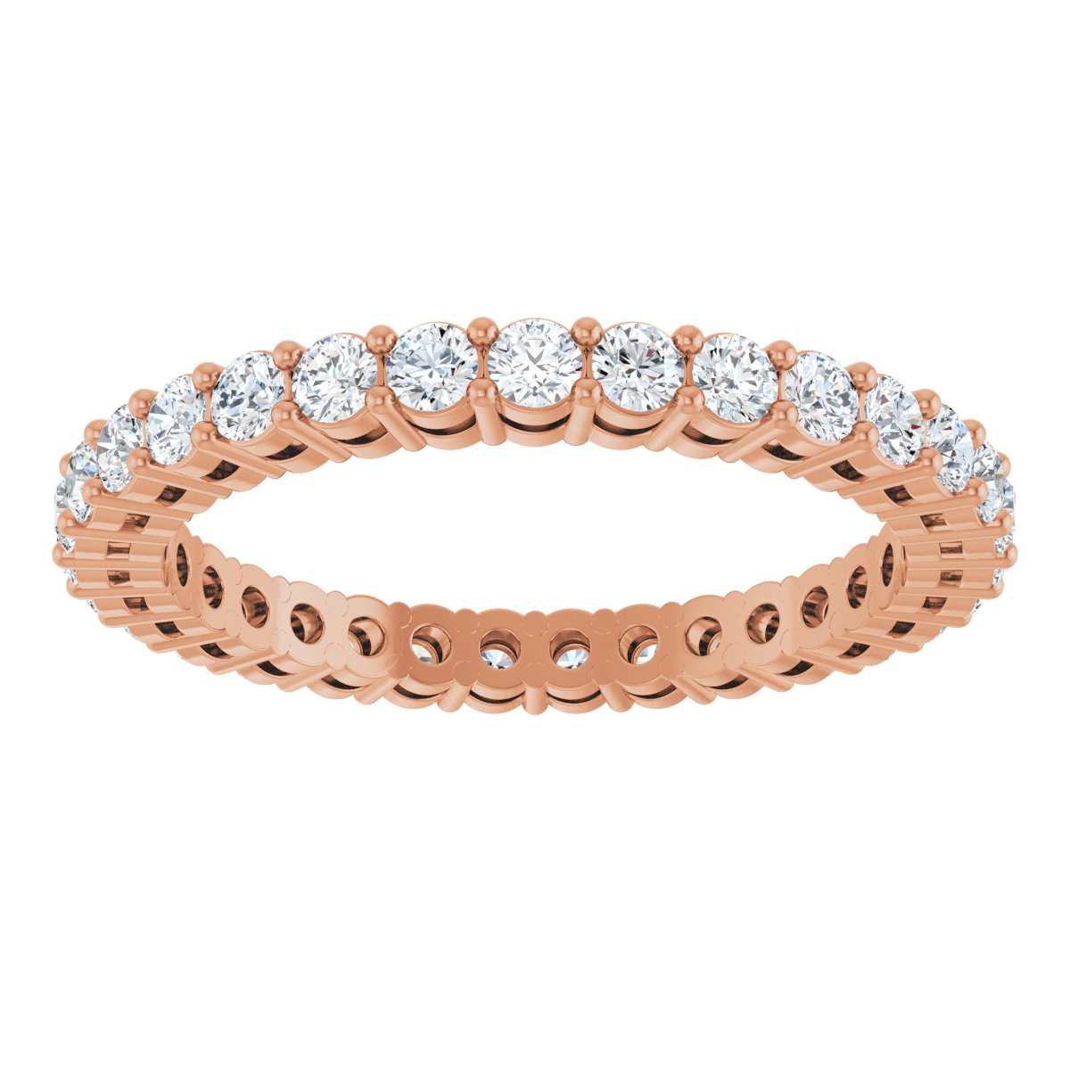Structured Round Diamond Band
