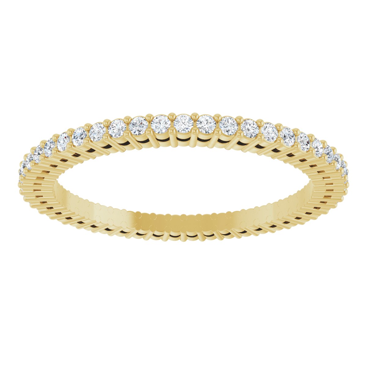 Structured Round Diamond Band