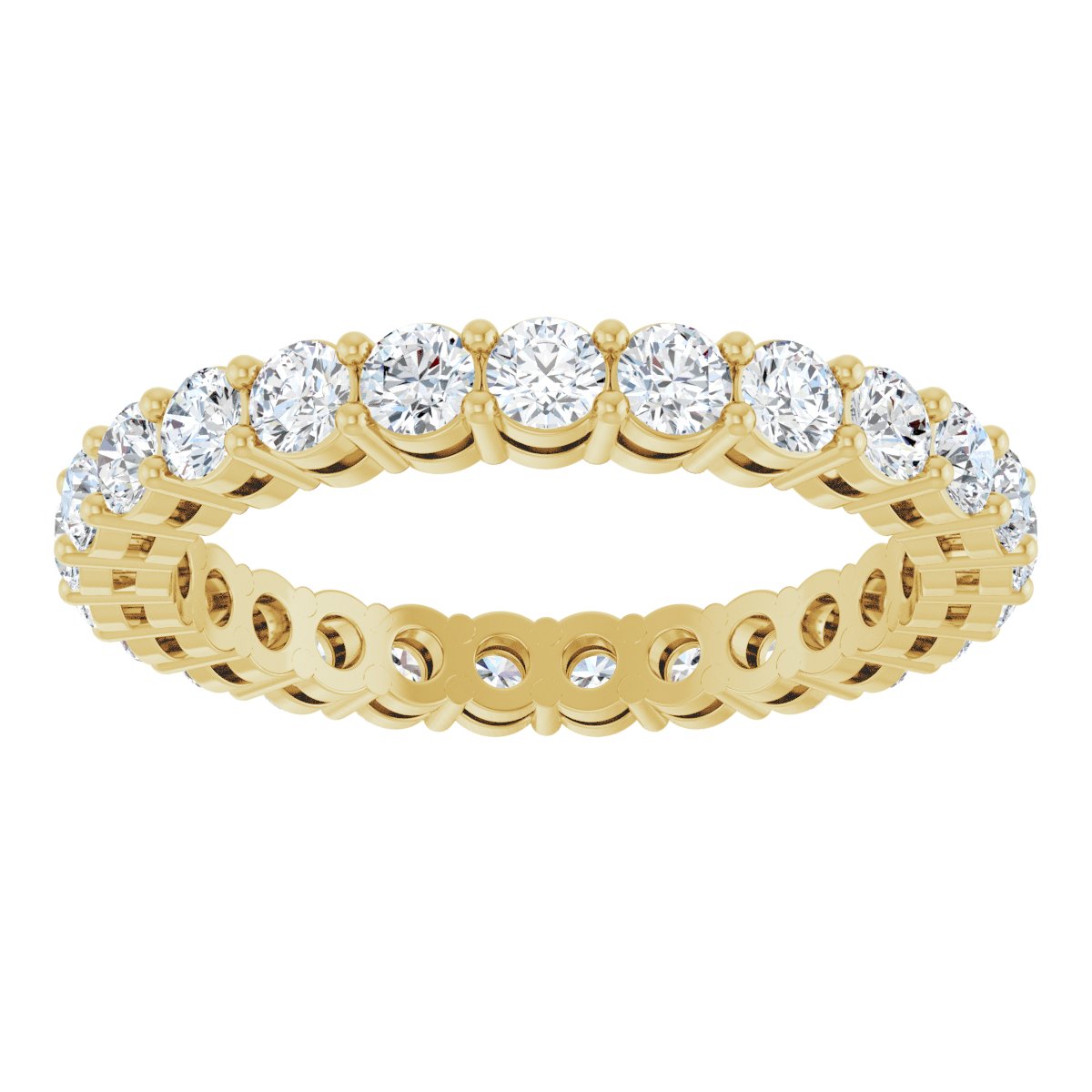 Structured Round Diamond Band