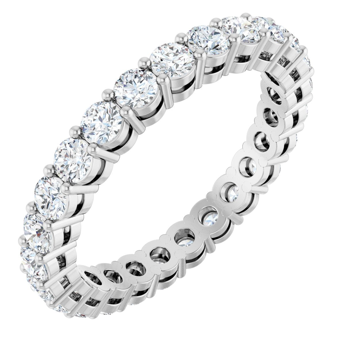 Structured Round Diamond Band