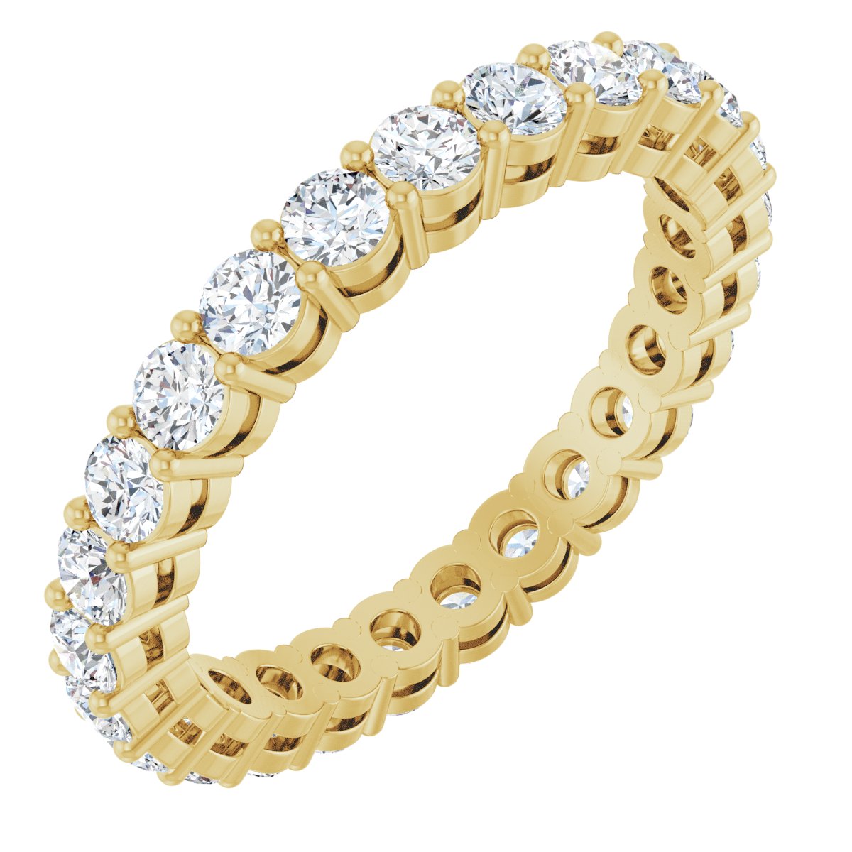 Structured Round Diamond Band