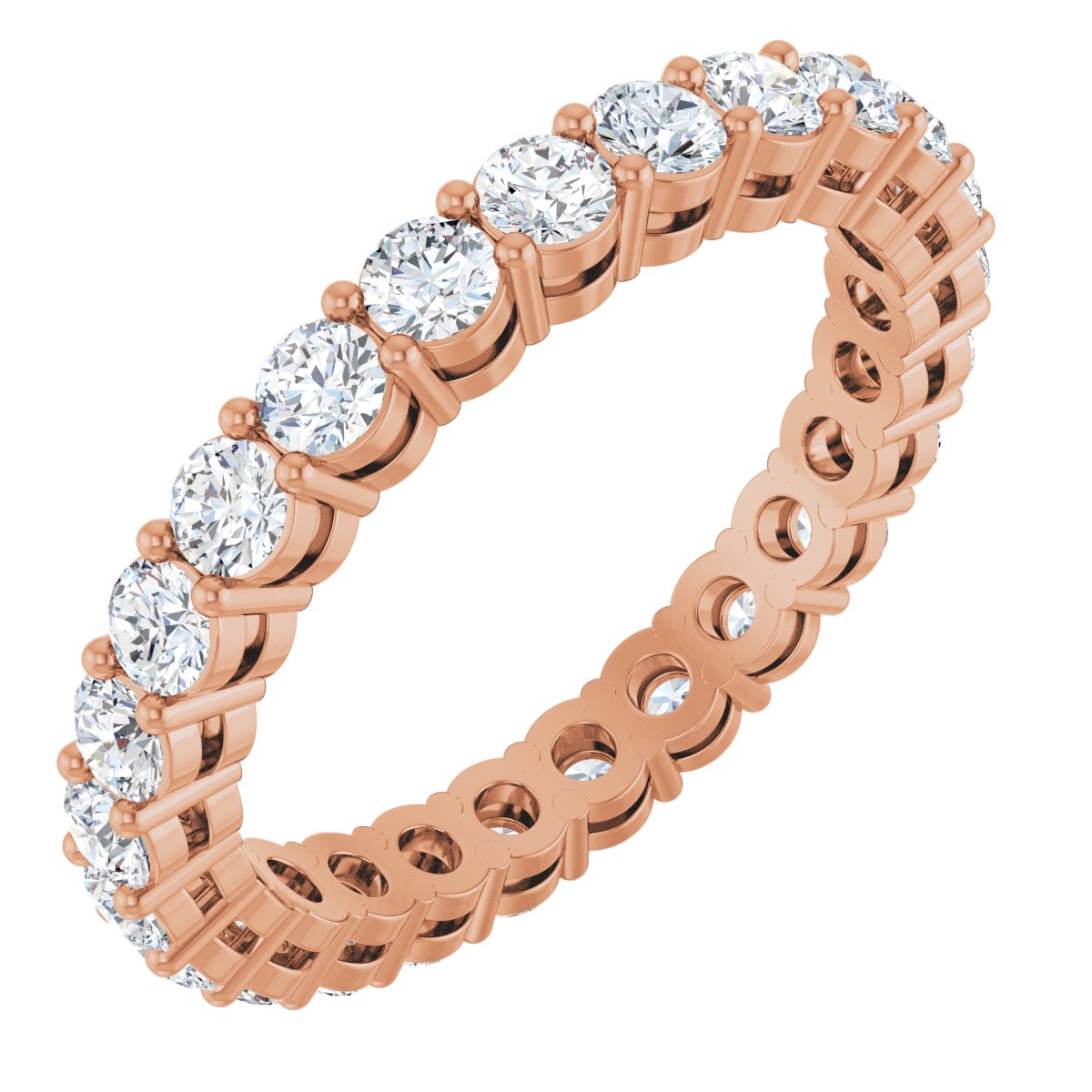 Structured Round Diamond Band