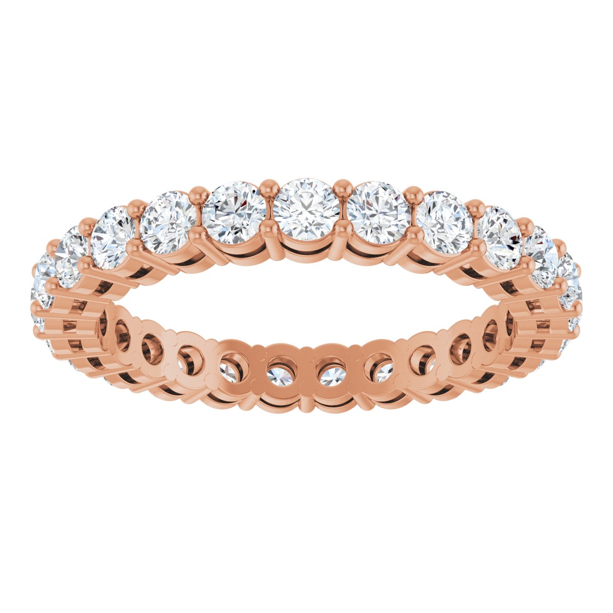 Structured Round Diamond Band