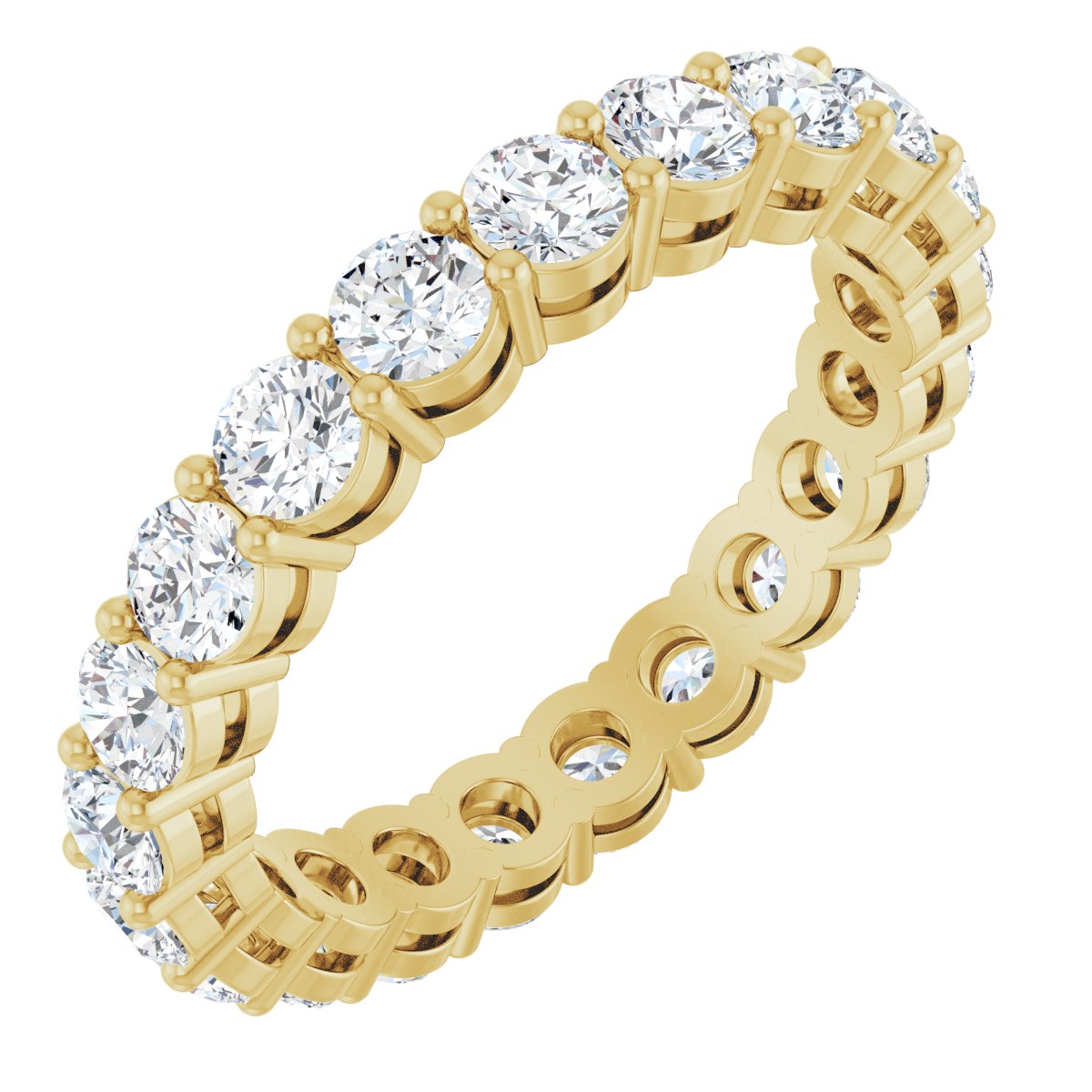 Structured Round Diamond Band