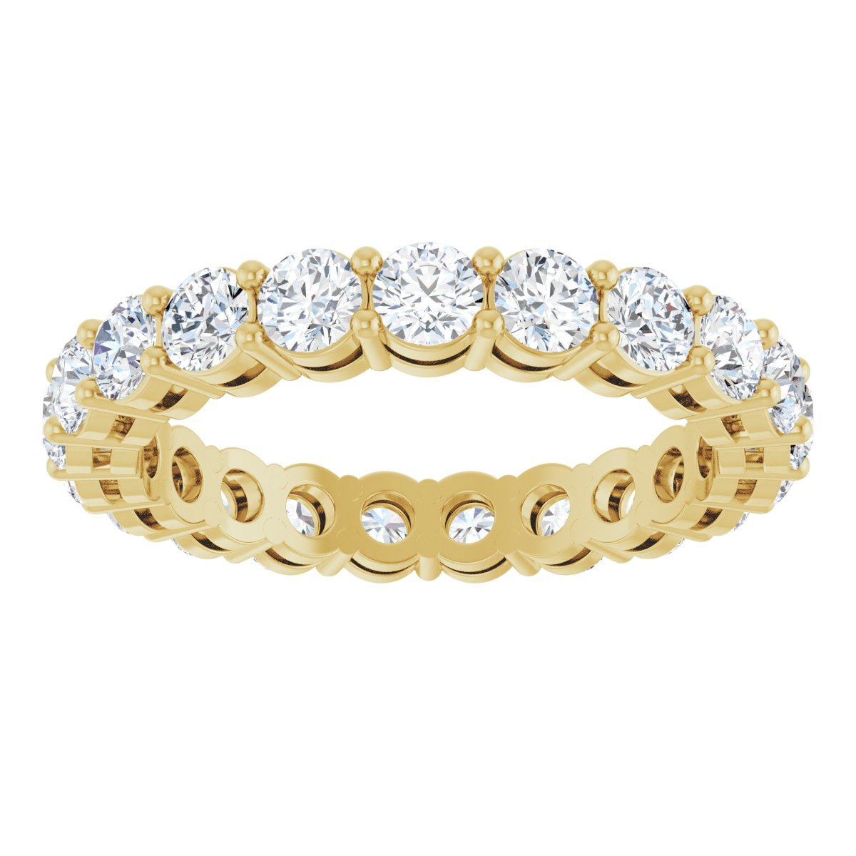 Structured Round Diamond Band