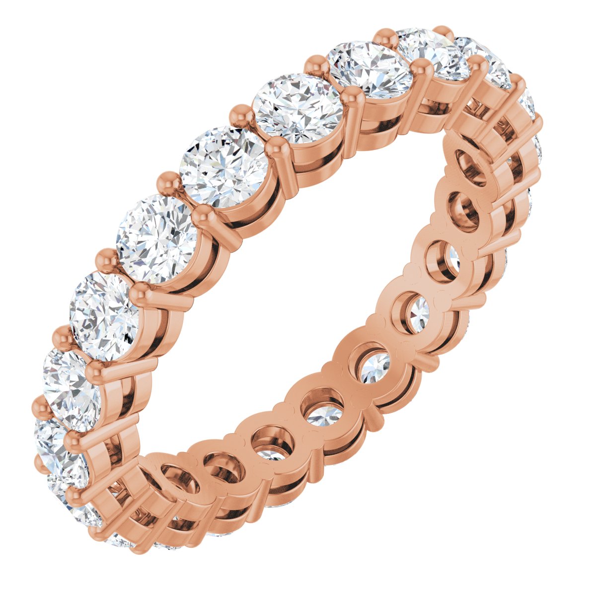 Structured Round Diamond Band