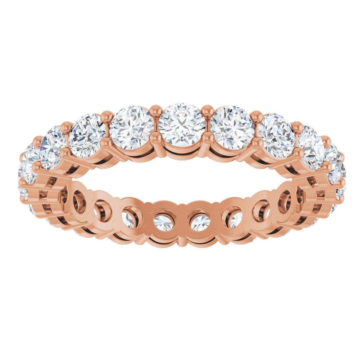 Structured Round Diamond Band