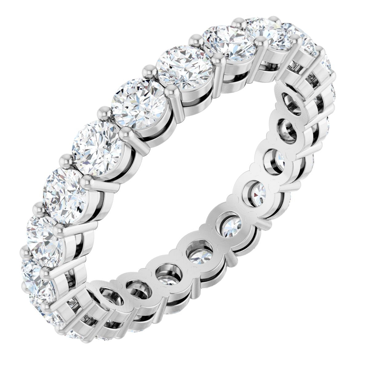 Structured Round Diamond Band