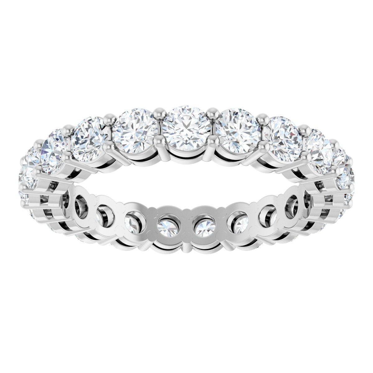 Structured Round Diamond Band