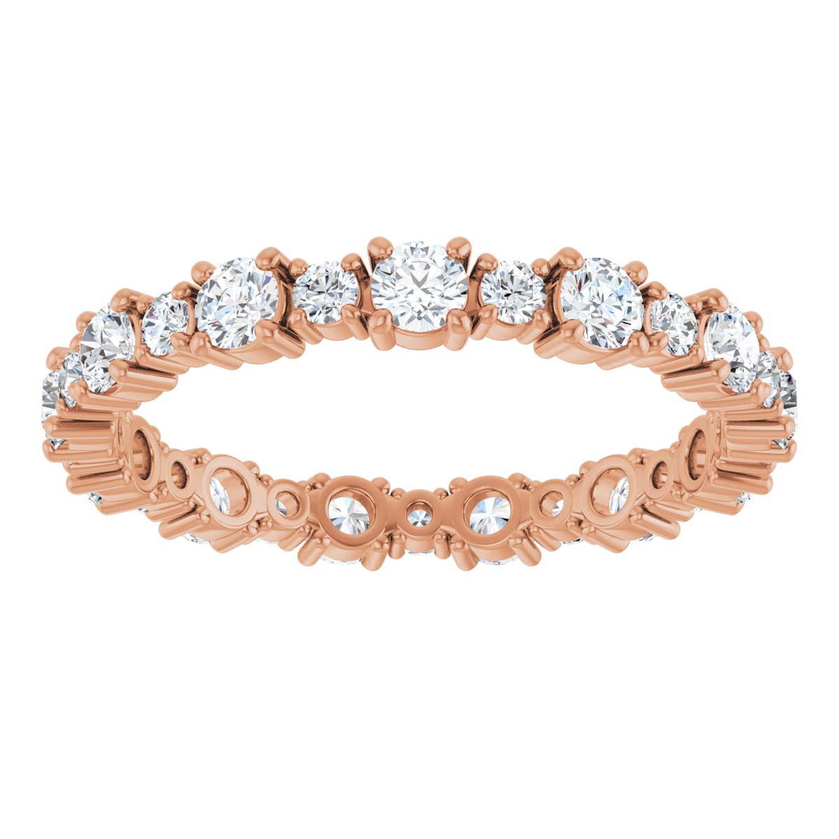 Structured Round Eternity Band