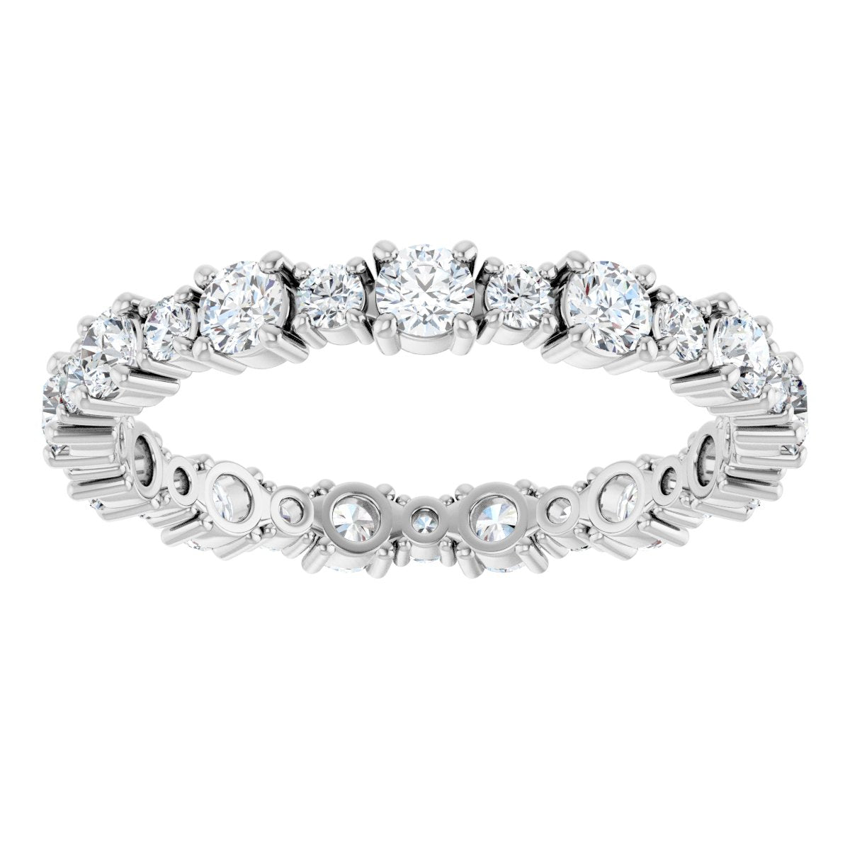 Structured Round Eternity Band