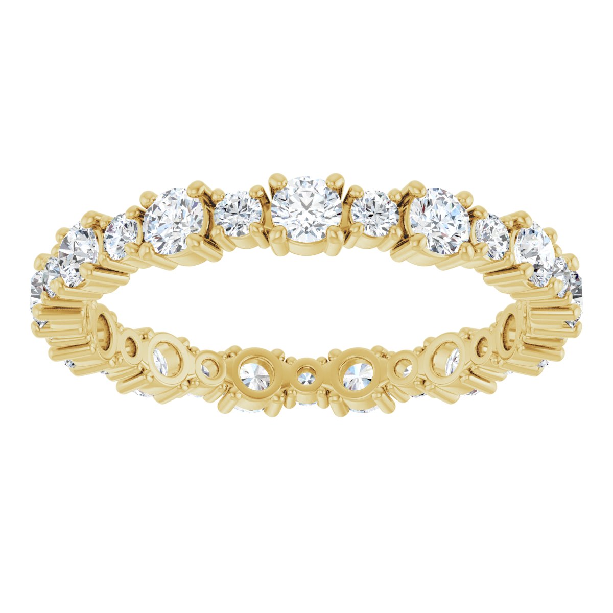 Structured Round Eternity Band