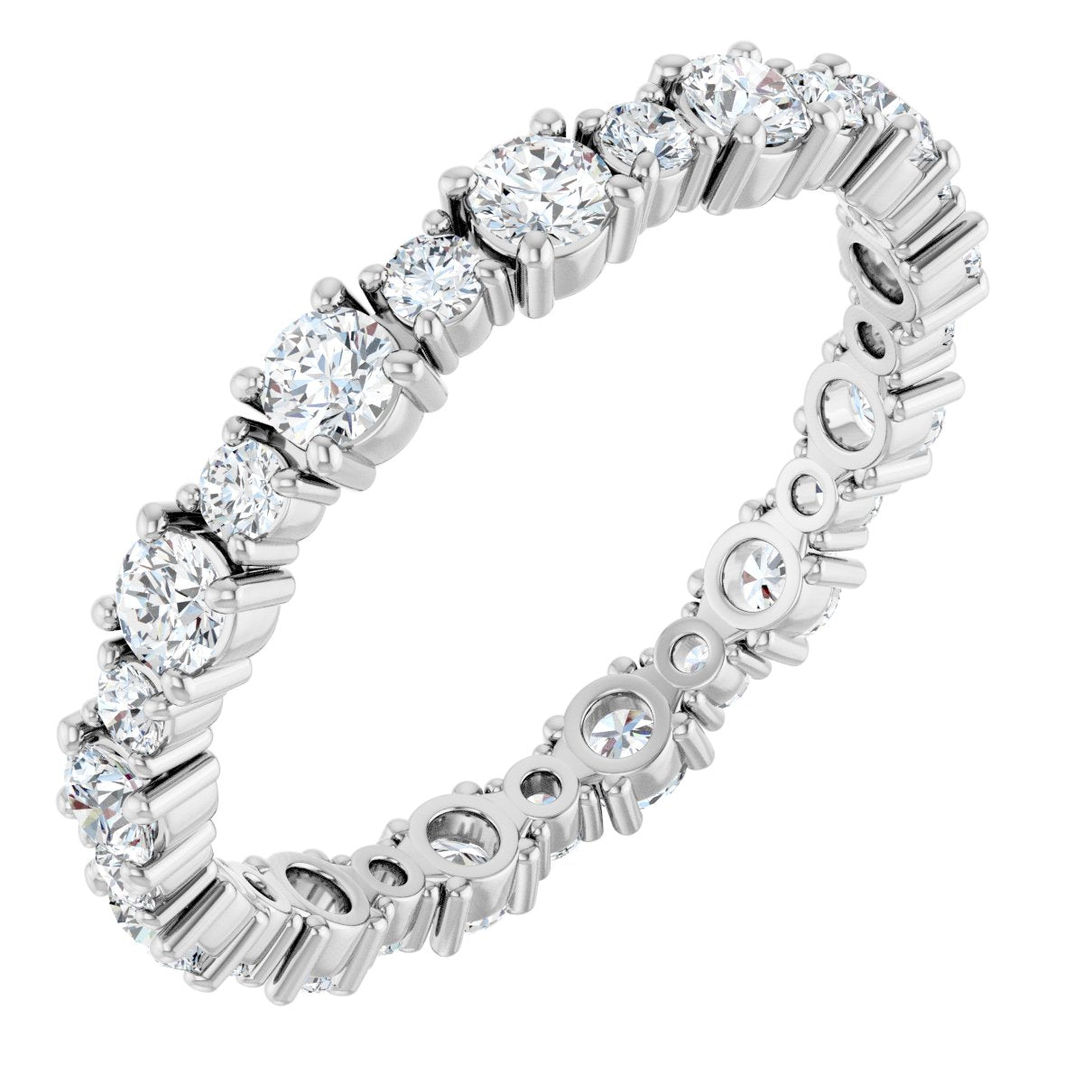 Structured Round Eternity Band